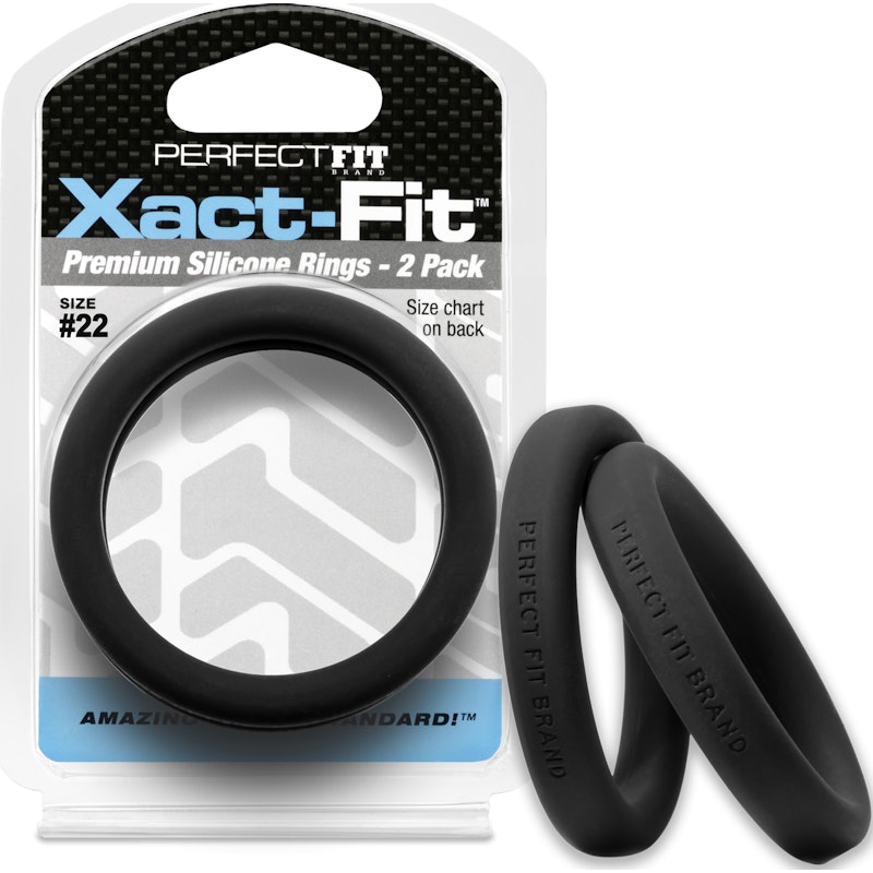 PerfectFit Xact‑Fit Silicone C‑Ring #22 2.2" – 2 Pack