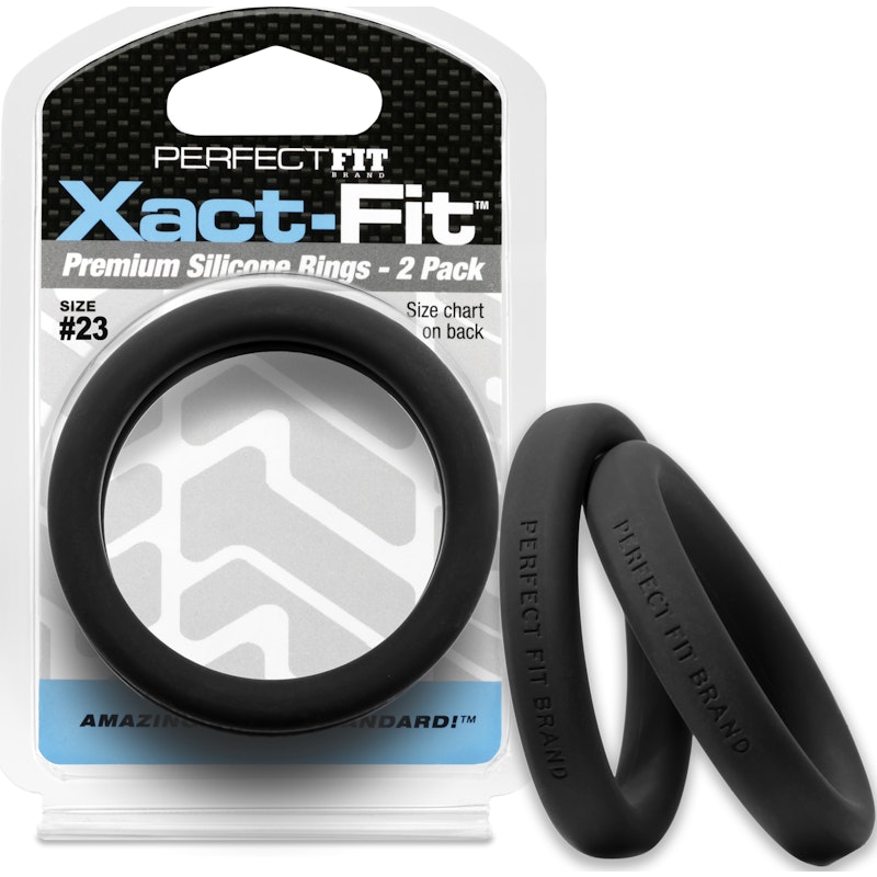 PerfectFit Xact‑Fit Silicone C‑Ring #23 2.3" – 2 Pack