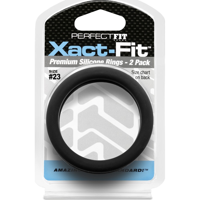 PerfectFit Xact‑Fit Silicone C‑Ring #23 2.3" – 2 Pack