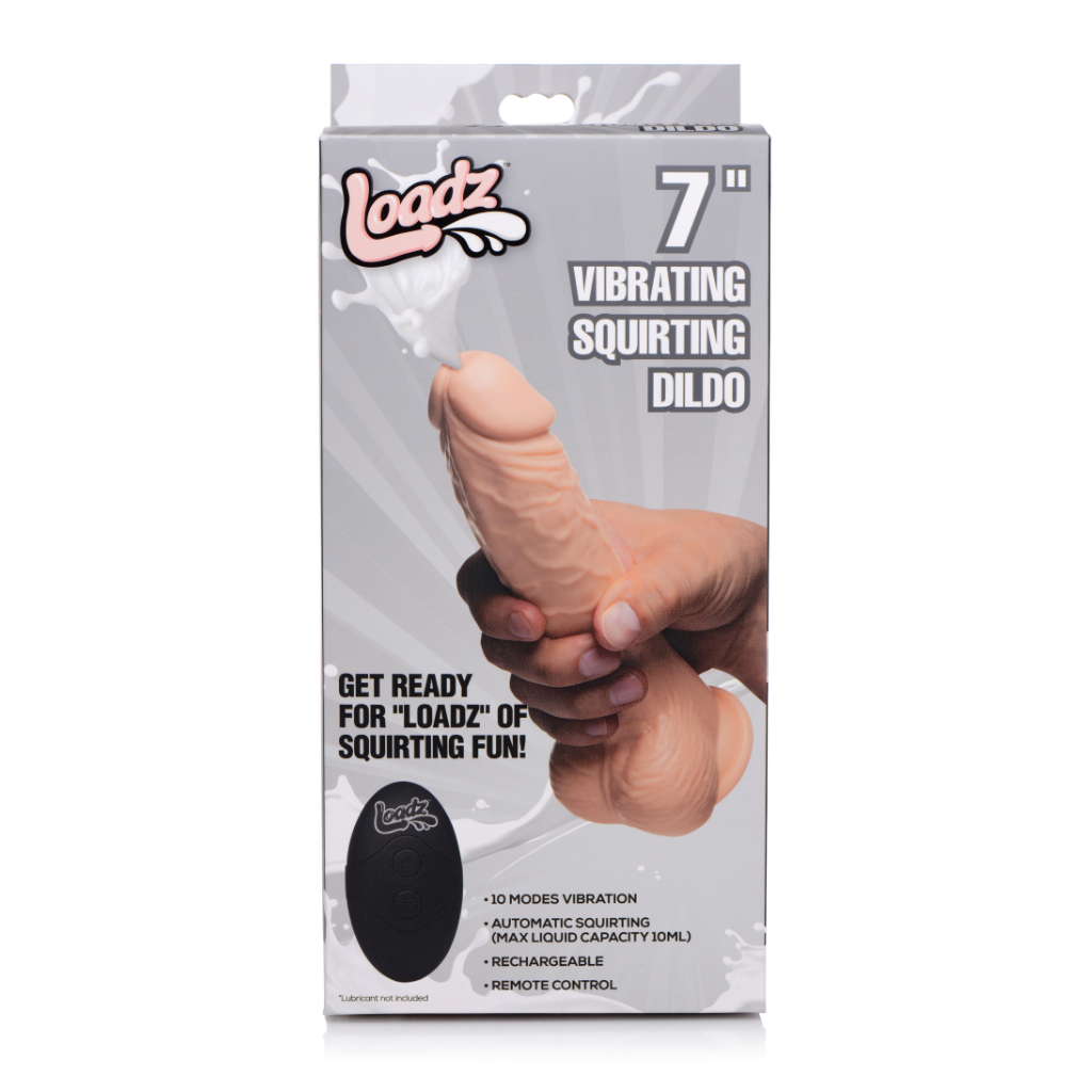 8.5-Inch Squirting Dildo with Remote Dual Density Light Tone