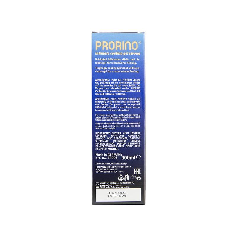 Prorino Cooling Gel Strong 100ml | The Love Shop
