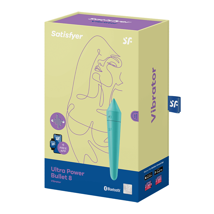 Satisfyer Ultra Power Bullet 8 Vibrator with App Control Green