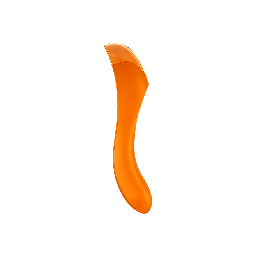 Satisfyer Candy Cane Finger Vibrator Waterproof Orange