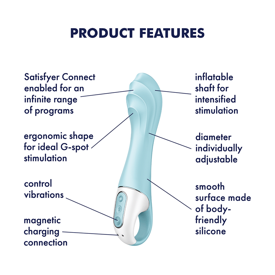 Satisfyer Air Pump Vibrator 5 – App-Controlled Inflatable G-Spot Fun