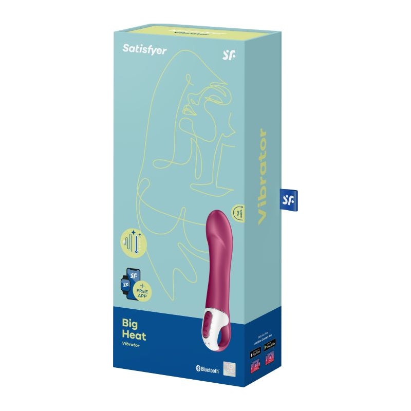 Satisfyer Big Heat – Girthy Warming G-Spot Vibrator with App Control