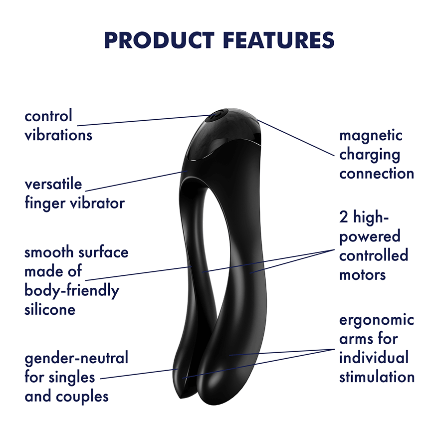 Satisfyer Candy Cane Finger Vibrator – Small & Mighty