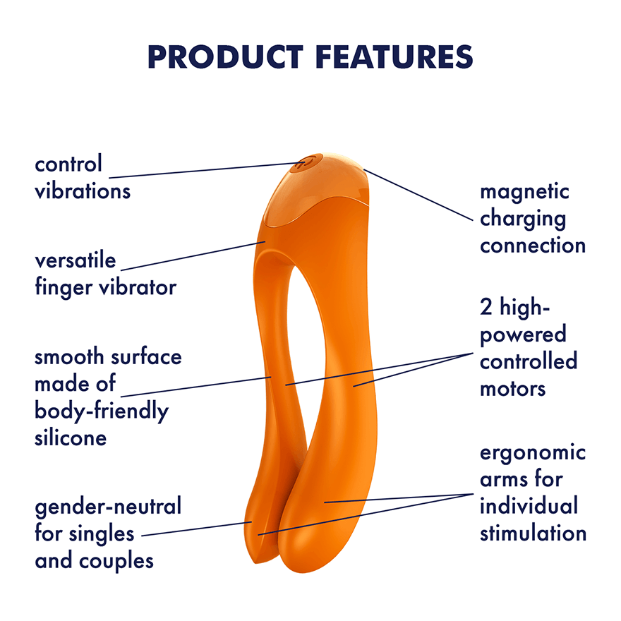 Satisfyer Candy Cane Finger Vibrator – Small & Mighty