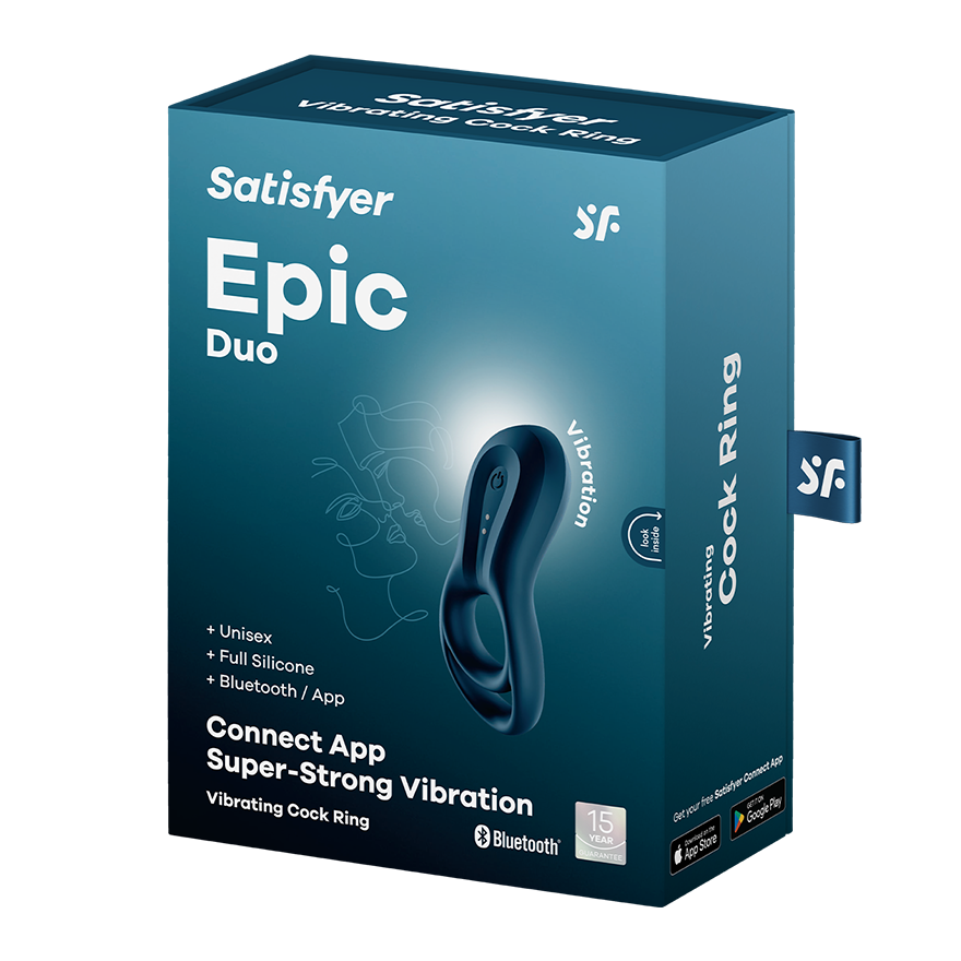 Satisfyer Epic Duo Cock Ring – Double Loop, Deep Vibes, App Control