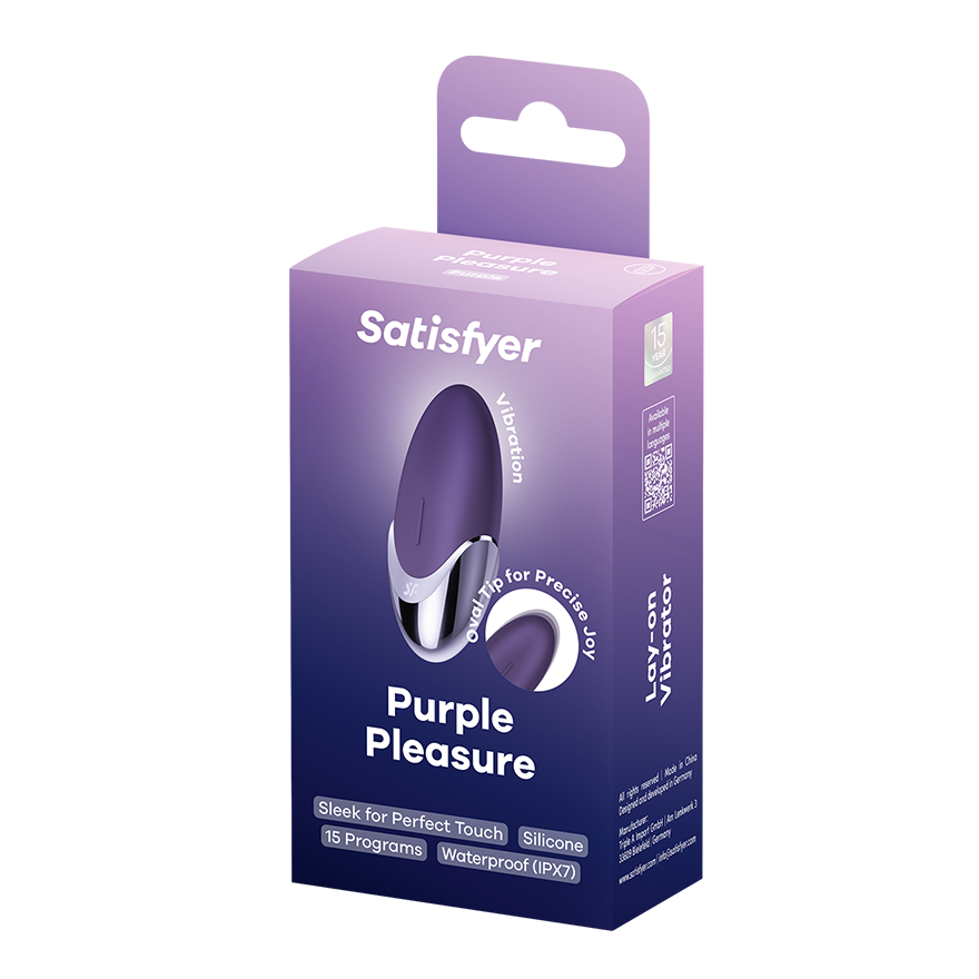 Satisfyer Purple Pleasure – Compact Lay-On with Luxe Power