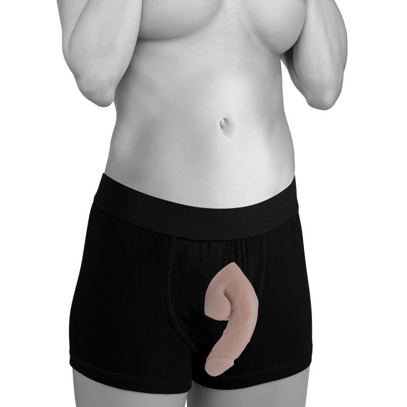 Strap U 6.5” Large Bulge Soft Packer Dildo - Light Skin Tone