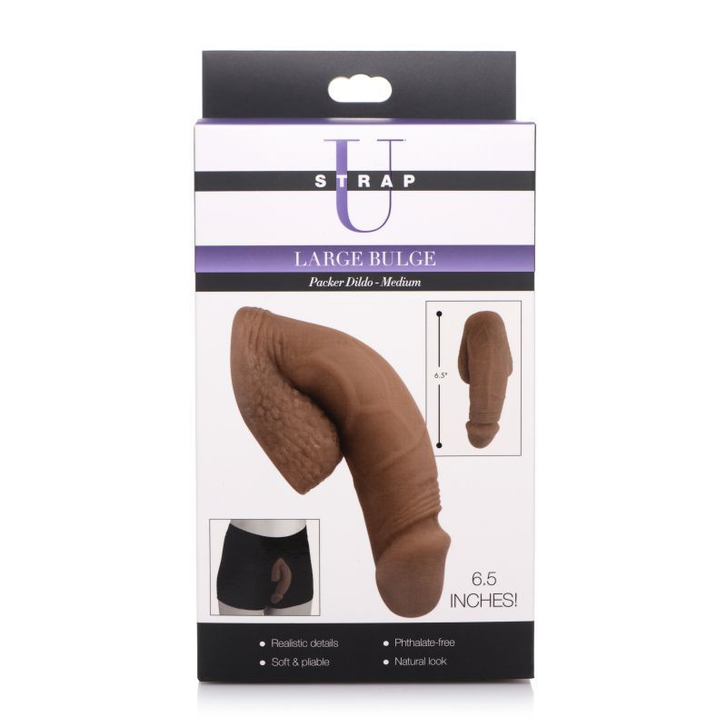 Strap U 6.5” Large Bulge Soft Packer Dildo - Medium Skin Tone