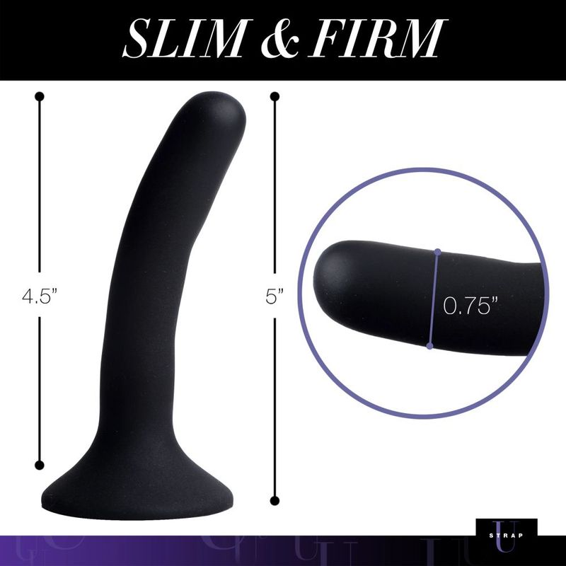Strap U Silicone Strap-On Dildo Small – Slim, Curved & Harness-Ready