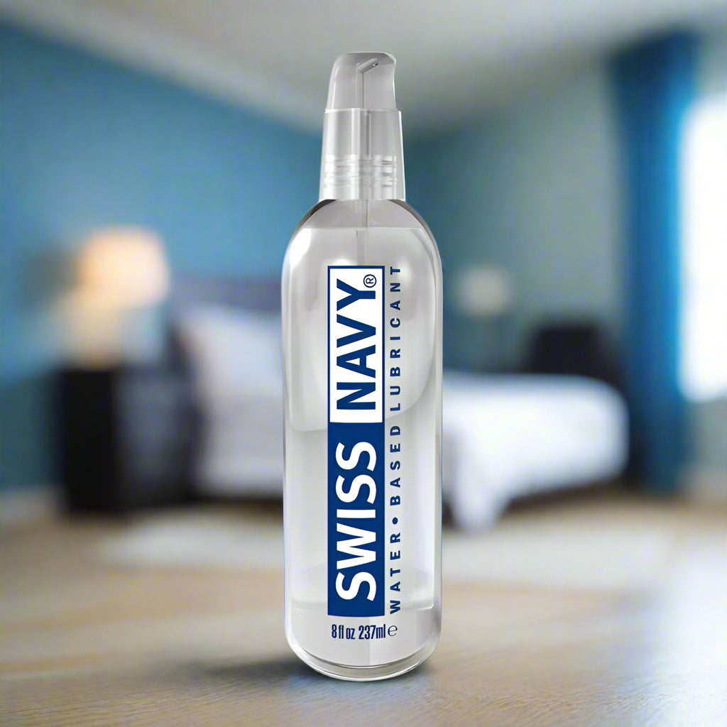 Swiss Navy Water Based Lube – Gel-to-Liquid, Toy-Safe Glide