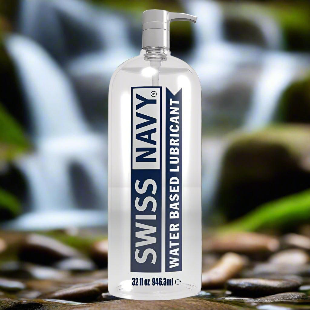 Swiss Navy Water Based Lube – Gel-to-Liquid, Toy-Safe Glide