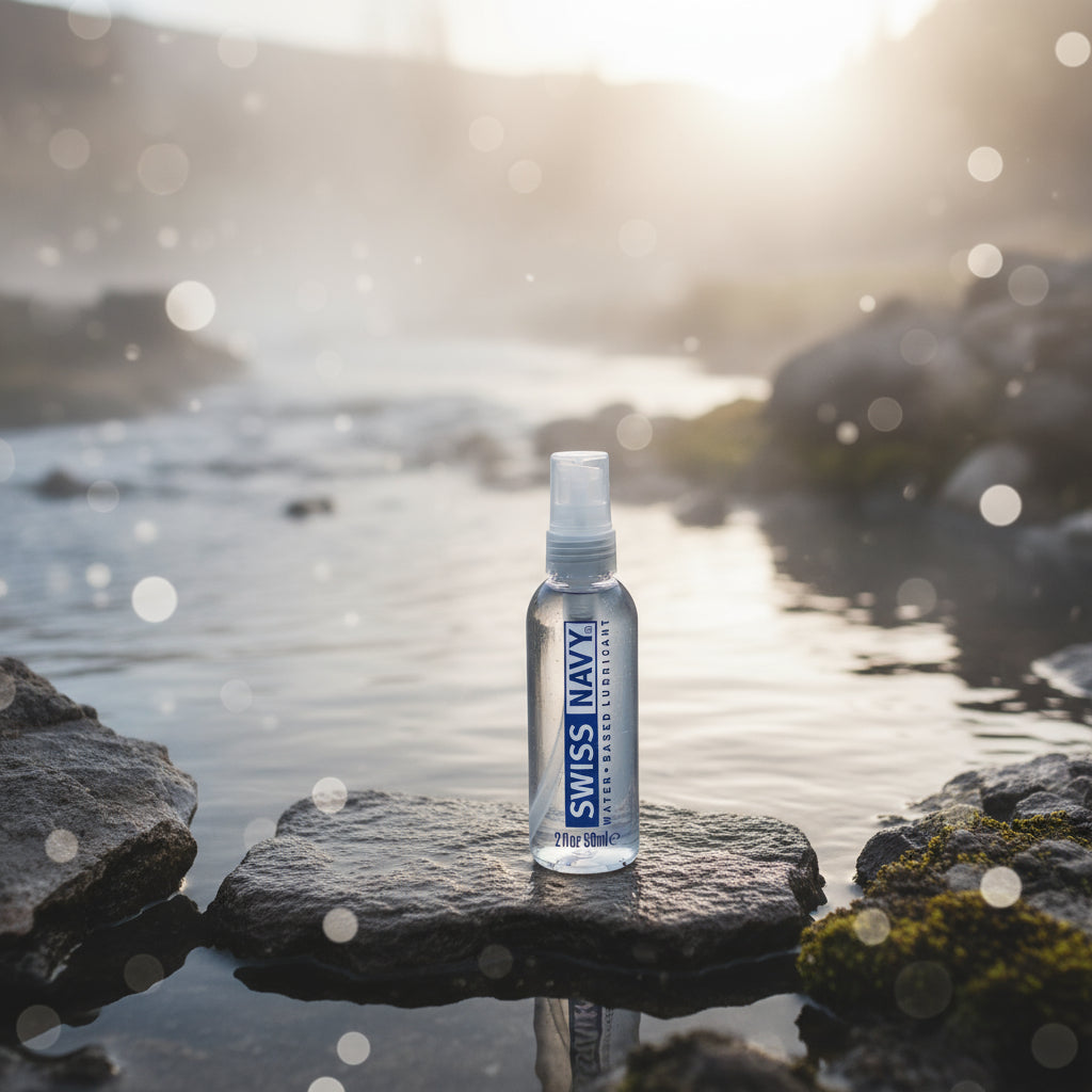 Swiss Navy Water Based Lube – Gel-to-Liquid, Toy-Safe Glide