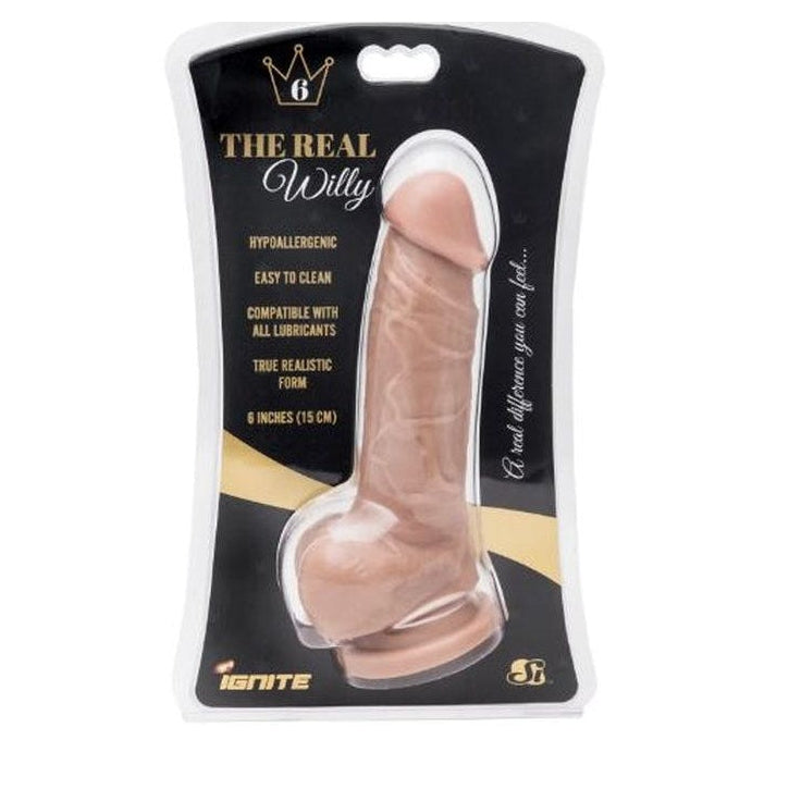 The Real Willy 6" Suction Dildo – Classic Shape, Real Feel