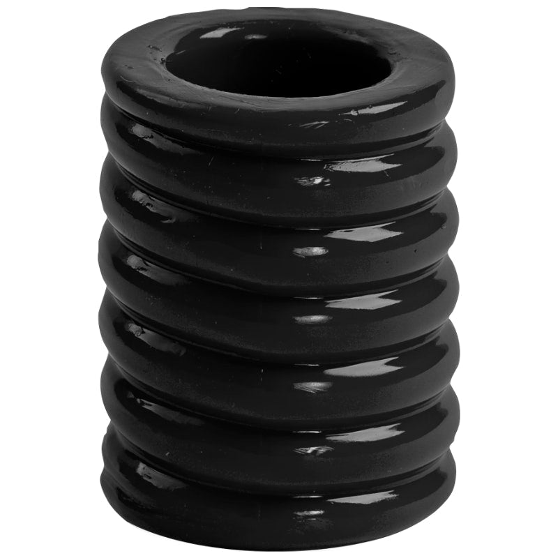TitanMen Black Ribbed Cock Cage Sleeve