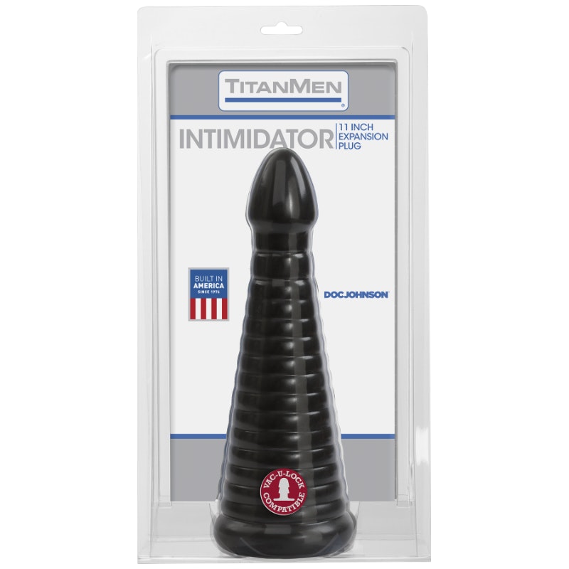 TitanMen Intimidator 11" Butt Plug – Ribbed Power, Extreme Stretch