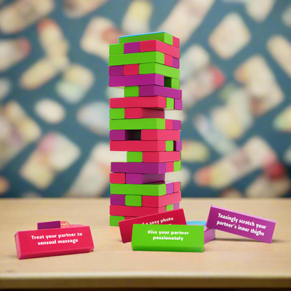 Tower of Pleasure Game Jenga-Inspired Adult Game