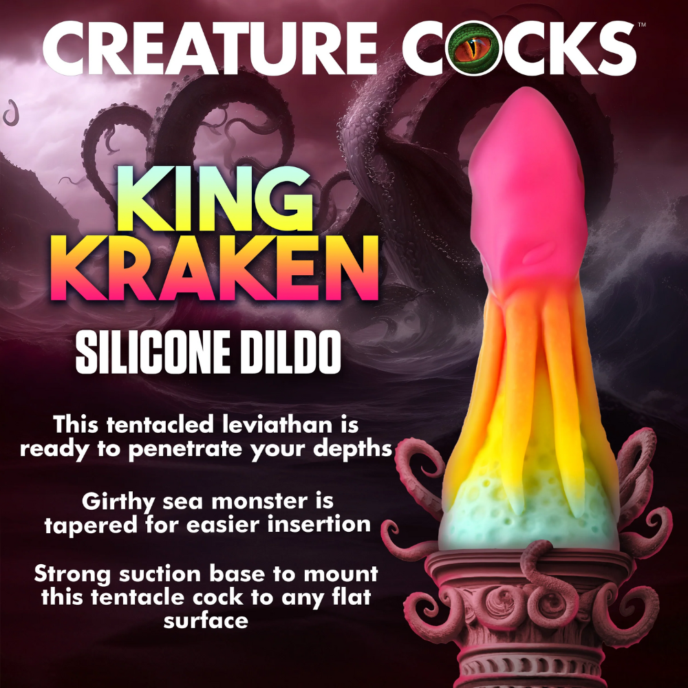 King Kraken Rainbow Squid Fantasy Dildo Creature Cocks