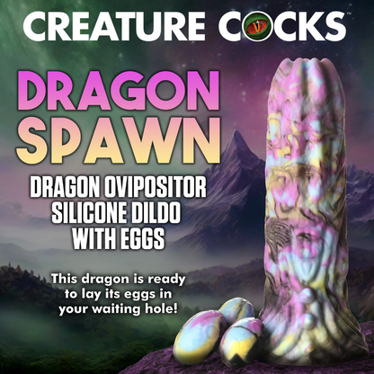 Dragon Spawn Ovipositor Fantasy Dildo & Eggs Creature Cocks