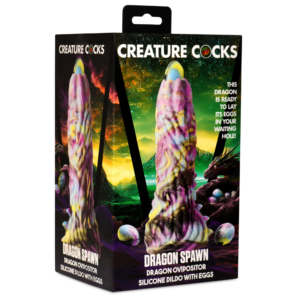 Dragon Spawn Ovipositor Fantasy Dildo & Eggs Creature Cocks