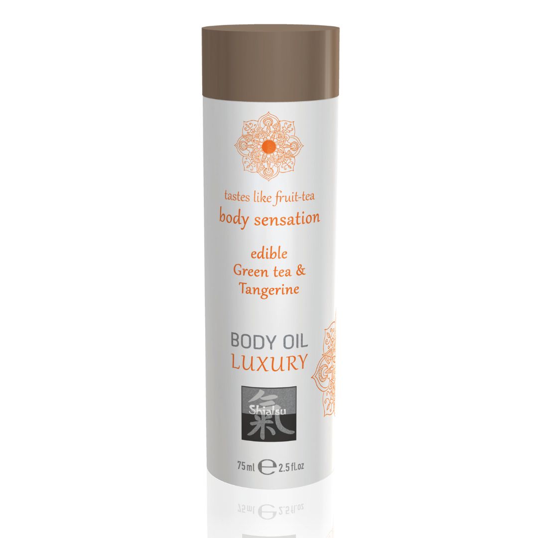 Shiatsu Luxury Body Oil Edible Green Tea and Tangerine 75ml