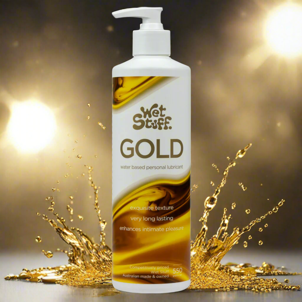 Wet Stuff Gold Pump 550g – Exquisite, Long-Lasting Water-Based Lube