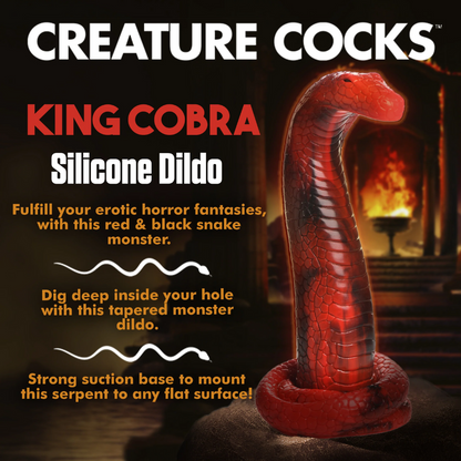 Red Cobra Creature Cocks Serpent Fantasy Dildo