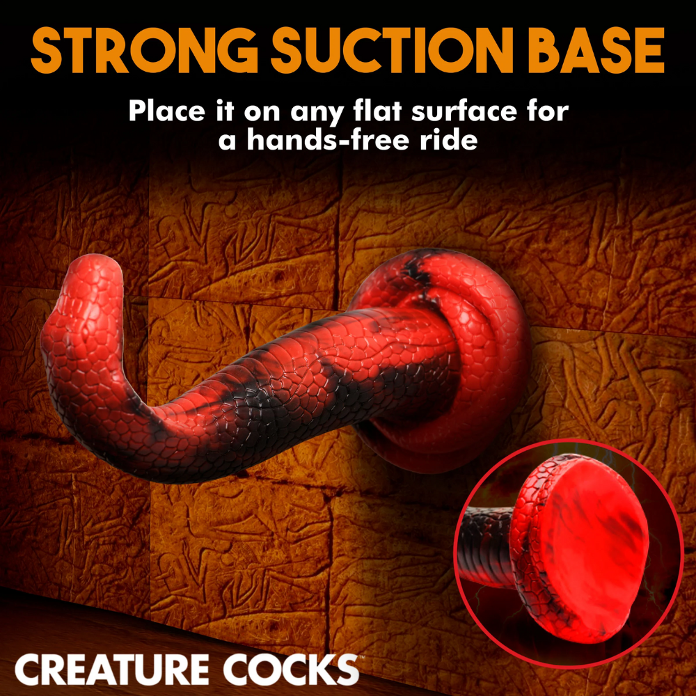 Red Cobra Creature Cocks Serpent Fantasy Dildo