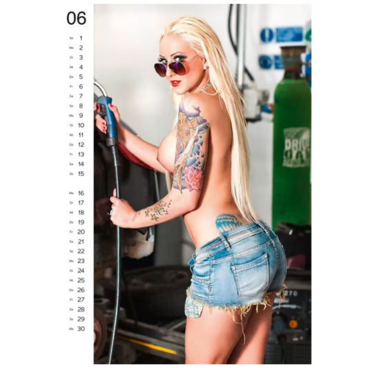 Tattoo Girls Wall Calendar 2025 A Dream Woman Every Month