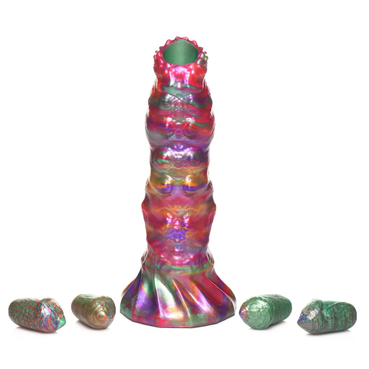 Larva Ovipositor Fantasy Dildo with Eggs Creature Cocks