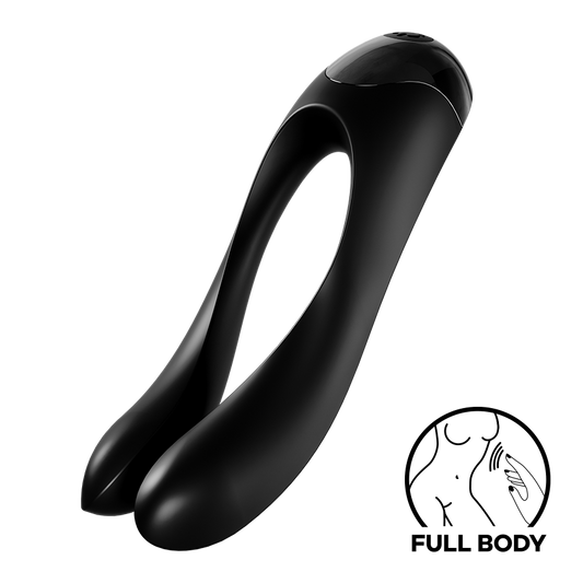 Satisfyer Candy Cane Finger Vibrator Waterproof Black