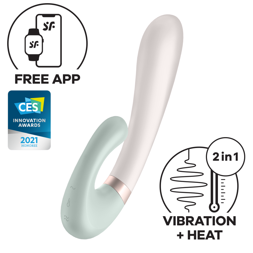 Satisfyer Warming Rabbit Vibrator Heat Wave with Connect App