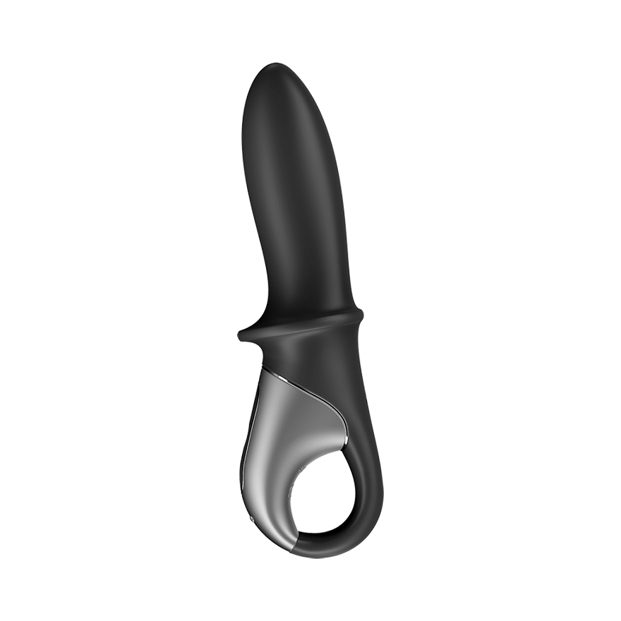 Satisfyer Warming Anal Vibrator Hot Passion Connect App Black