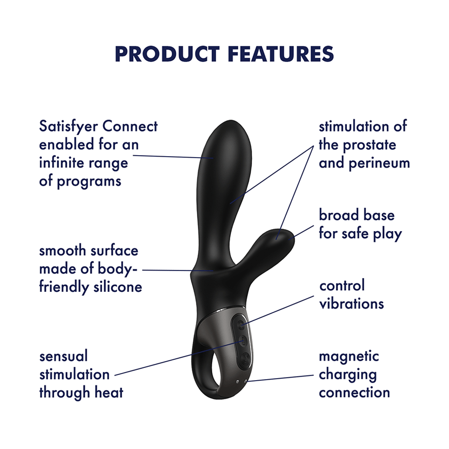 Satisfyer Warming Anal Vibrator Heat Climax Plus Connect App