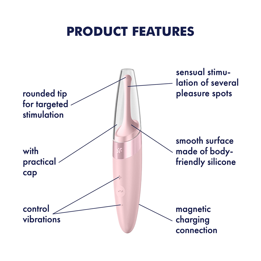 Satisfyer Twirling Delight Tip Clitoral Stimulator Pink