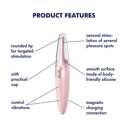 Satisfyer Twirling Delight Tip Clitoral Stimulator Pink