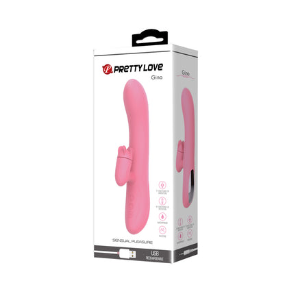 Rechargeable Rotating Tongue Rabbit Vibrator Gina