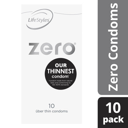 LifeStyles Zero Condoms 10 Pack