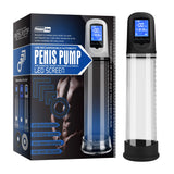 Luxury USB LCD Automode Penis Pump Clear