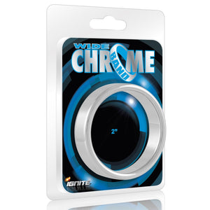 Ignite Wide Band Chrome Cock Ring 51mm
