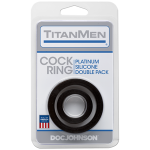TitanMen Silicone Cock Rings Double Pack