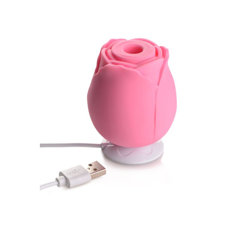 Bloomgasm Wild Rose Silicone Suction Stimulator Pink