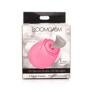Bloomgasm Wild Rose Silicone Suction Stimulator Pink