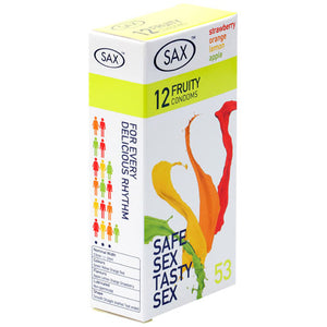 Sax Fruity 12 Pack Condoms