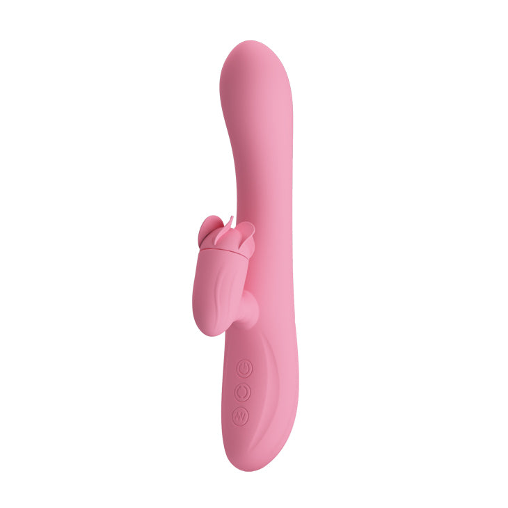 Rechargeable Rotating Tongue Rabbit Vibrator Gina