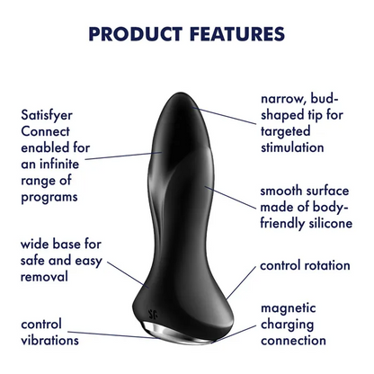 Satisfyer Rotator Plug Rechargeable Rimming Butt Plug with App Control