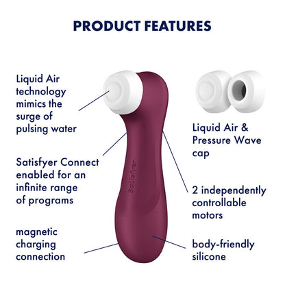 Satisfyer Pro 2 Generation 3 with App Control Red