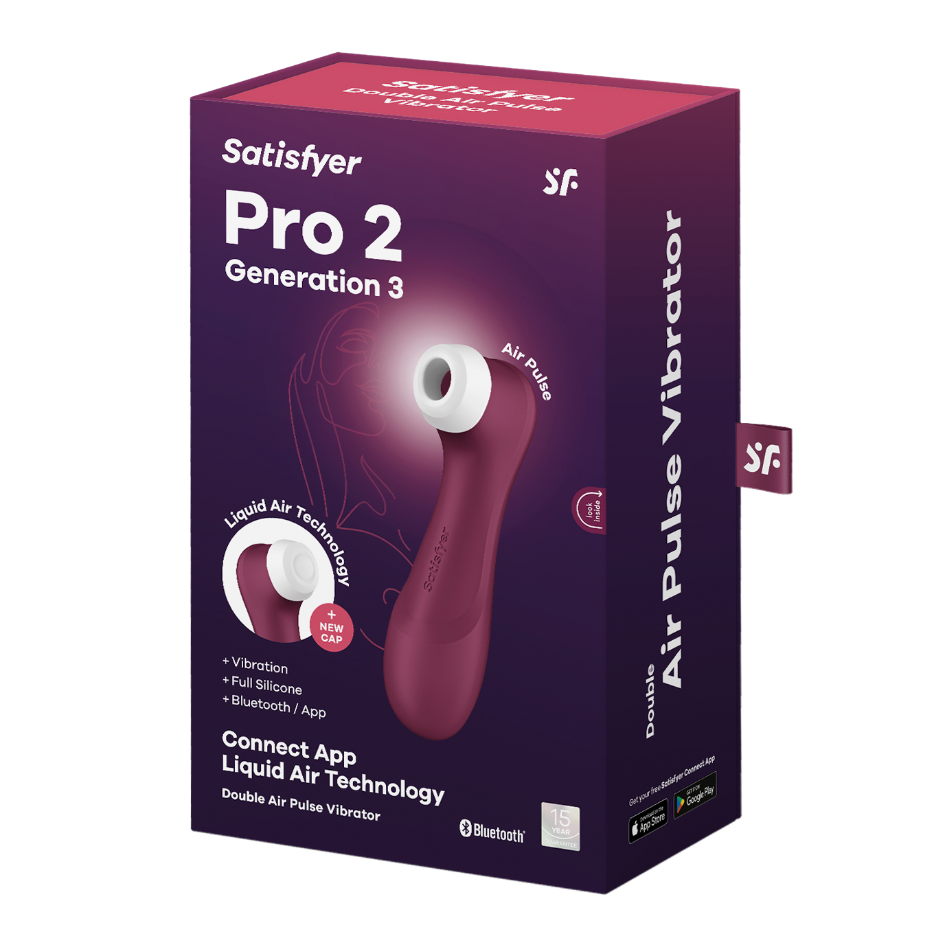 Satisfyer Pro 2 Generation 3 with App Control Red